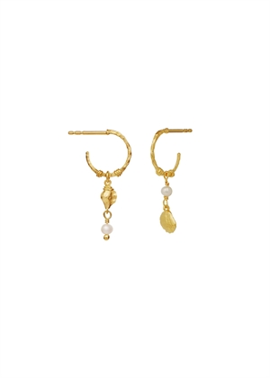 Ophelia earrings Forgyldt Maanesten 